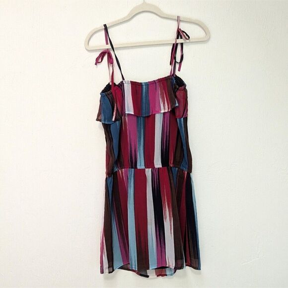 ROXY Colorful Ruffle Summer Dress Size Medium - Picture 5 of 5